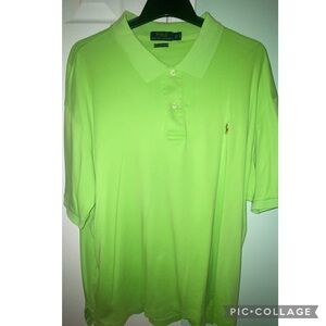 Ralph Lauren Men's Bright Green Polo Shirt